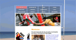 Desktop Screenshot of federacionbalearderugby.org